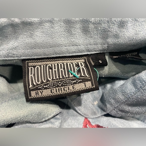 Vintage Roughrider By Circle T Women’s Horses Pearl Snap Small Shirt - Picture 4 of 7